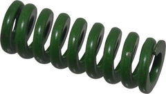 Associated Spring Raymond - 3/4" Hole Diam, 3/8" Rod Diam, 2" Free Length, Green Die Spring - 340 Lb Max Deflection, 0.5" Max Deflection, Extra Heavy Duty, Chromium Alloy Steel - Apex Tool & Supply