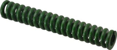 Associated Spring Raymond - 1" Hole Diam, 1/2" Rod Diam, 6" Free Length, Green Die Spring - 540 Lb Max Deflection, 1.5" Max Deflection, Extra Heavy Duty, Chromium Alloy Steel - Apex Tool & Supply