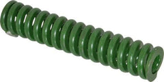 Associated Spring Raymond - 1-1/4" Hole Diam, 5/8" Rod Diam, 6" Free Length, Green Die Spring - 840 Lb Max Deflection, 1.5" Max Deflection, Extra Heavy Duty, Chromium Alloy Steel - Apex Tool & Supply