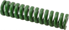 Associated Spring Raymond - 1-1/2" Hole Diam, 3/4" Rod Diam, 6" Free Length, Green Die Spring - 1656 Lb Max Deflection, 1.5" Max Deflection, Extra Heavy Duty, Chromium Alloy Steel - Apex Tool & Supply