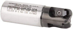 Kennametal - 1-1/4" Cutting Diam, 1-1/4" Shank Diam, 1-1/4" Max Depth of Cut, Straight Shank Indexable Copy End Mill - 3 Inserts, RP.. 43.. Insert, KIPR Toolholder, Through Coolant - Apex Tool & Supply