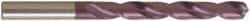 Guhring - #15 118° Solid Carbide Jobber Drill - FIREX Finish, Right Hand Cut, Spiral Flute, Straight Shank, 80mm OAL, Faceted Point - Apex Tool & Supply