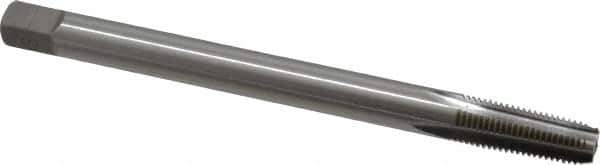 Hertel - 1/16-27 NPT, 4 Flute, Plug Chamfer, Bright Finish, High Speed Steel, Extension Pipe Tap - 4" OAL - Apex Tool & Supply