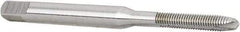 Hertel - M2.5x0.45 Metric Coarse, 2 Flute, Bright Finish, High Speed Steel Spiral Point Tap - Plug Chamfer, Right Hand Thread, 1-13/16" OAL, 1/2" Thread Length, 0.141" Shank Diam - Exact Industrial Supply