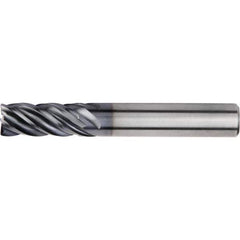 Kennametal - 25mm, 5 Flute, Single End, Solid Carbide, Corner Radius End Mill - 121mm OAL, 38° Helix, Right Hand Flute, 45mm LOC, Right Hand Cut - Apex Tool & Supply