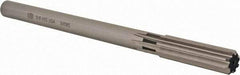Union Butterfield - 5/8" High Speed Steel 8 Flute Chucking Reamer - Straight Flute, 9/16" Straight Shank, 2-1/4" Flute Length, 9" OAL - Apex Tool & Supply