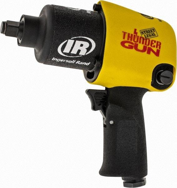 Ingersoll-Rand - 1/2" Drive, 10,000 RPM, 625 Ft/Lb Torque Impact Wrench - Pistol Grip Handle, 1,250 IPM, 5.4 CFM, 1/4" NPTF Inlet - Apex Tool & Supply