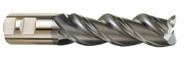 Cleveland - 1" Diam 3 Flute Powdered Metal 0.06" Corner Radius End Mill - Apex Tool & Supply