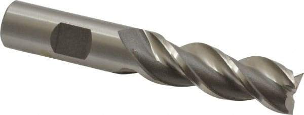 Cleveland - 5/8", 1-5/8" LOC, 5/8" Shank Diam, 3-7/8" OAL, 3 Flute, Powdered Metal Square End Mill - Single End, Uncoated, Spiral Flute, 42° Helix, Centercutting, Right Hand Cut, Right Hand Flute, Series PM-539R - Apex Tool & Supply