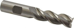 Cleveland - 5/8", 1-5/8" LOC, 5/8" Shank Diam, 3-7/8" OAL, 3 Flute, Powdered Metal Square End Mill - Single End, Uncoated, Spiral Flute, 42° Helix, Centercutting, Right Hand Cut, Right Hand Flute, Series PM-539R - Apex Tool & Supply