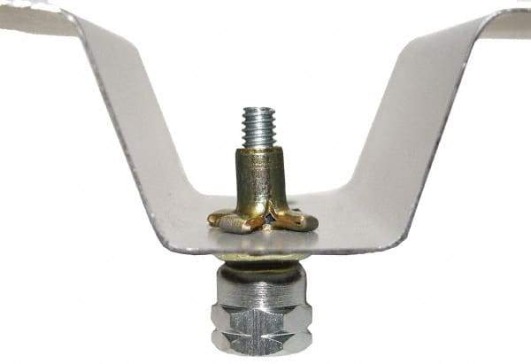 Buildex - 3" Zinc-Plated Steel Vertical (End Drilled) Mount Threaded Rod Anchor - 3/8" Diam x 1-1/4" Long, 1,250 Lb Ultimate Pullout, For Use with Steel - Apex Tool & Supply