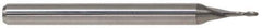 Accupro - 1" Diam, 1-3/4" LOC, 2 Flute Solid Carbide Ball End Mill - Uncoated, Single End, 4" OAL, 1" Shank Diam, Spiral Flute - Apex Tool & Supply