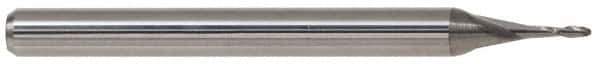 Accupro - 14mm Diam, 32mm LOC, 2 Flute Solid Carbide Ball End Mill - AlTiN Finish, Single End, 89mm OAL, 14mm Shank Diam, Spiral Flute - Apex Tool & Supply