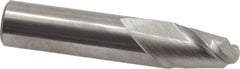 Accupro - 15/32" Diam, 5/8" LOC, 2 Flute Solid Carbide Ball End Mill - Uncoated, Single End, 2-1/2" OAL, 1/2" Shank Diam, Spiral Flute - Apex Tool & Supply