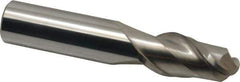 Accupro - 3/4" Diam, 1-1/2" LOC, 2 Flute Solid Carbide Ball End Mill - Uncoated, Single End, 4" OAL, 3/4" Shank Diam, Spiral Flute - Apex Tool & Supply