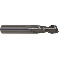 Accupro - 1", 2-1/4" LOC, 1" Shank Diam, 5" OAL, 2 Flute, Solid Carbide Square End Mill - Apex Tool & Supply