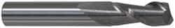 Accupro - 3/4", 1-1/2" LOC, 3/4" Shank Diam, 4" OAL, 2 Flute, Solid Carbide Square End Mill - Single End, Uncoated, Spiral Flute, 40° Helix, Centercutting, Right Hand Cut, Right Hand Flute - Apex Tool & Supply