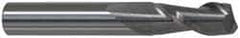 Accupro - 3/4", 1-1/2" LOC, 3/4" Shank Diam, 4" OAL, 2 Flute, Solid Carbide Square End Mill - Single End, Uncoated, Spiral Flute, 40° Helix, Centercutting, Right Hand Cut, Right Hand Flute - Apex Tool & Supply