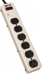 Tripp-Lite - 6 Outlets, 120 VAC15 Amps, 6' Cord, Power Outlet Strip - Floor, Keyhole Mount, 5-15 NEMA Configuration, 2-1/2" Strip - Apex Tool & Supply