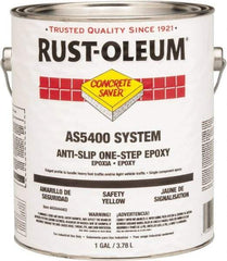Rust-Oleum - 1 Gal Can Gloss Safety Yellow Antislip Epoxy - 50 Sq Ft/Gal Coverage, <340 g/L VOC Content - Apex Tool & Supply