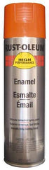 Rust-Oleum - Equipment Orange, 15 oz Net Fill, Gloss, Enamel Spray Paint - 14 Sq Ft per Can, 20 oz Container, Use on Rust Proof Paint - Apex Tool & Supply