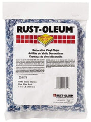 Rust-Oleum - Blue/White Vinyl Floor Chips - 1 Lb Plastic Bag - Apex Tool & Supply