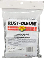 Rust-Oleum - Black/White/Gray Vinyl Floor Chips - 1 Lb Plastic Bag - Apex Tool & Supply