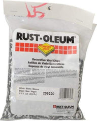 Rust-Oleum - Black/White Vinyl Floor Chips - 1 Lb Plastic Bag - Apex Tool & Supply