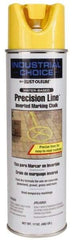 Rust-Oleum - 17 fl oz Yellow Marking Chalk - 500' to 530' Coverage at 1-1/4" Wide, Water-Based Formula - Apex Tool & Supply