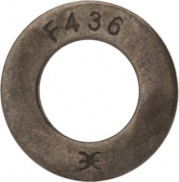 Value Collection - 1-1/8" Screw, Grade SAE 1035-1050 Steel Structural Flat Washer - 1-1/4" ID x 2-1/4" OD, Plain Finish - Apex Tool & Supply