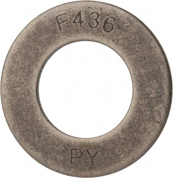 Value Collection - 1-1/2" Screw, Grade SAE 1035-1050 Steel Structural Flat Washer - 1-5/8" ID x 3" OD, Plain Finish - Apex Tool & Supply
