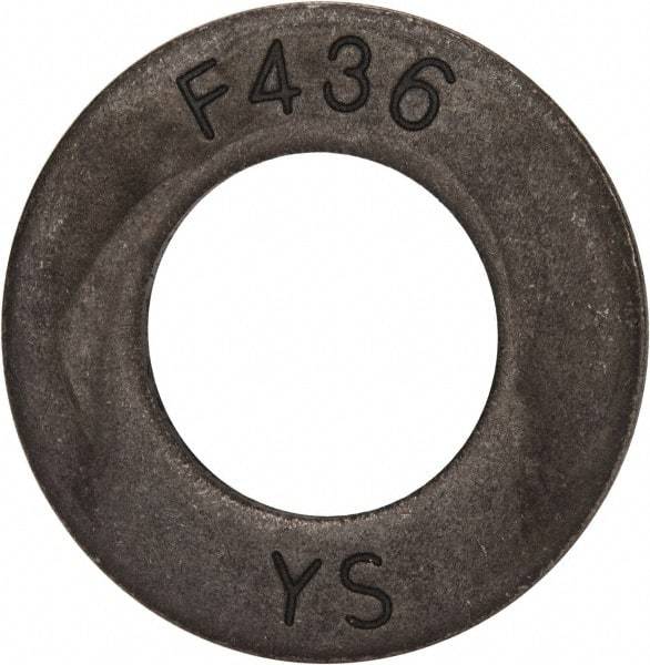 Value Collection - 7/8" Screw, Grade SAE 1035-1050 Steel Structural Flat Washer - 15/16" ID x 1-3/4" OD, Plain Finish - Apex Tool & Supply