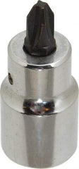 Proto - 1/2" Drive, #3 Point, Phillips Screwdriver Socket - 2-5/32" OAL - Apex Tool & Supply
