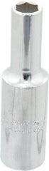 Proto - 3/8", 1/2" Drive, Deep Hand Socket - 6 Points, 3-1/4" OAL, Chrome Finish - Apex Tool & Supply