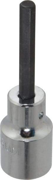 Proto - 1/2" Drive, 6mm Hex Bit Socket - 3-1/4" OAL - Apex Tool & Supply