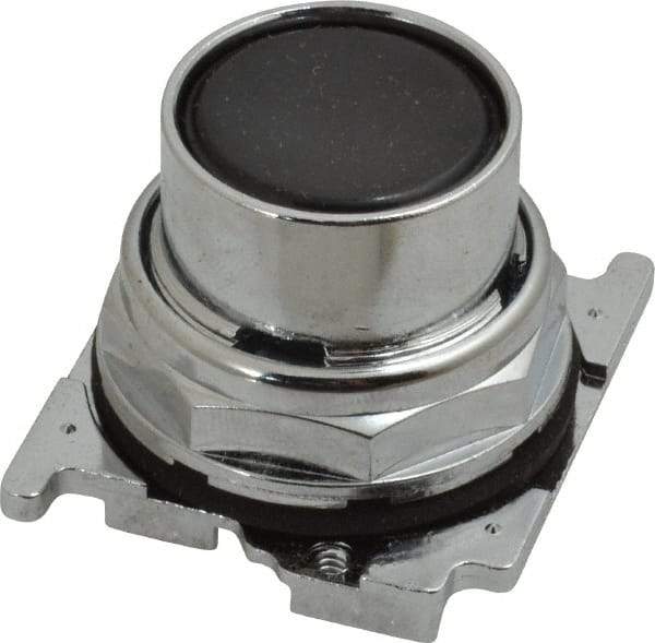 Eaton Cutler-Hammer - Flush Pushbutton Switch Operator - Black, Round Button, Nonilluminated - Apex Tool & Supply