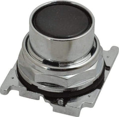Eaton Cutler-Hammer - Flush Pushbutton Switch Operator - Black, Round Button, Nonilluminated - Apex Tool & Supply
