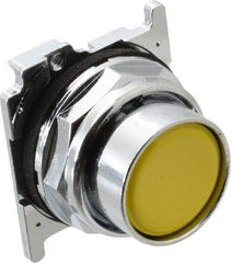 Eaton Cutler-Hammer - Flush Pushbutton Switch Operator - Yellow, Round Button, Nonilluminated - Apex Tool & Supply