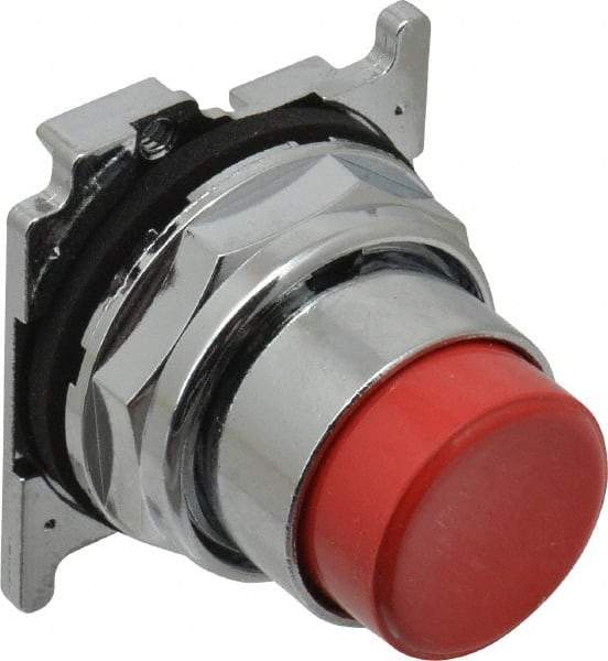 Eaton Cutler-Hammer - Extended Straight Pushbutton Switch Operator - Red, Round Button, Nonilluminated - Apex Tool & Supply