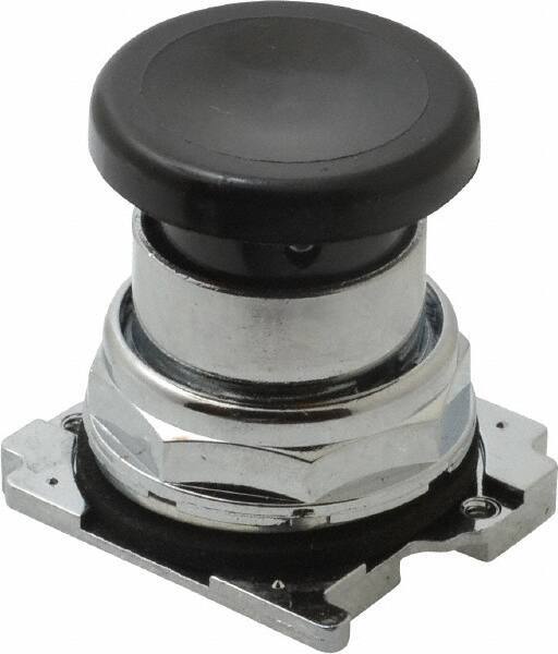 Eaton Cutler-Hammer - Extended Mushroom Head Pushbutton Switch Operator - Black, Round Button, Nonilluminated - Apex Tool & Supply