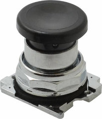 Eaton Cutler-Hammer - Extended Mushroom Head Pushbutton Switch Operator - Black, Round Button, Nonilluminated - Apex Tool & Supply