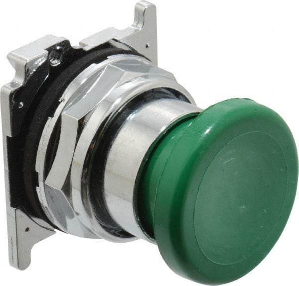 Eaton Cutler-Hammer - Extended Mushroom Head Pushbutton Switch Operator - Green, Round Button, Nonilluminated - Apex Tool & Supply