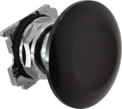 Eaton Cutler-Hammer - Extended Jumbo Mushroom Head Pushbutton Switch Operator - Black, Round Button, Nonilluminated - Apex Tool & Supply