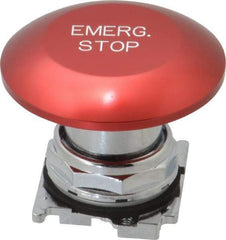 Eaton Cutler-Hammer - Extended Jumbo Mushroom Head Pushbutton Switch Emergency Stop - Red, Round Button, Nonilluminated - Apex Tool & Supply