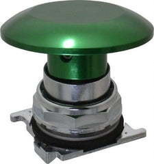 Eaton Cutler-Hammer - Extended Jumbo Mushroom Head Pushbutton Switch Operator - Green, Round Button, Nonilluminated - Apex Tool & Supply