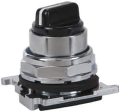 Eaton Cutler-Hammer - 30-1/2mm Mount Hole, 4 Position, Knob Operated, Selector Switch with Cam and Cap - Black, Maintained (MA) - Apex Tool & Supply