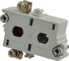 Eaton Cutler-Hammer - NC, 0.5 Amp, Electrical Switch Contact Block - 120 VAC/VDC, Pressure Terminal, 30-1/2mm Hole, For Use with E34 Operators, Standard 10250T - Apex Tool & Supply