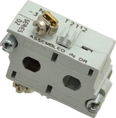 Eaton Cutler-Hammer - 0.5 Amp, Electrical Switch Contact Block - 120 VAC/VDC, Pressure Terminal, 30-1/2mm Hole, For Use with E34 Operators, Standard 10250T - Apex Tool & Supply