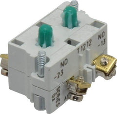 Eaton Cutler-Hammer - 2NO, 0.5 Amp, Electrical Switch Contact Block - 120 VAC/VDC, Pressure Terminal, 30-1/2mm Hole, For Use with E34 Operators, Standard 10250T - Apex Tool & Supply