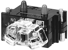 Eaton Cutler-Hammer - NC, 0.5 Amp, Electrical Switch Contact Block - 120 VAC/VDC, Pressure Terminal, 30-1/2mm Hole, For Use with E34 Operators, Standard 10250T - Apex Tool & Supply